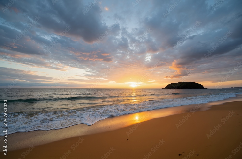 Obraz premium sunset over the sea