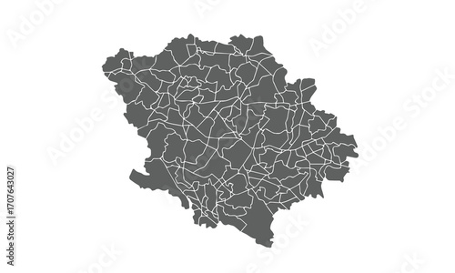 Ukraine Map.Poltava Oblast map.isolated on white background for website layouts,background,education, precise,customizable,Travel worldwide,map silhouette backdrop,earth geography, political,reports.