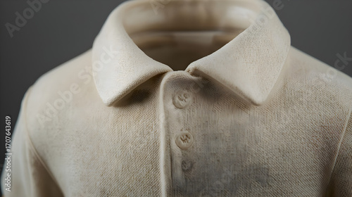 white shirt on a grey background