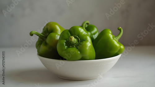 green peppers in a bowl