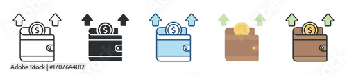 Expense Icon Set Multiple Style Collection
