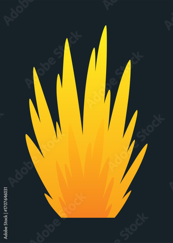 Explosion animation. Animation for game of the explosion effect. Cartoon animation for game. Exploding effect. Hand drawn vector illustration