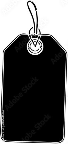 Blank identification badge vector illustration on a clipboard with a blank sheet of paper for a business office document list