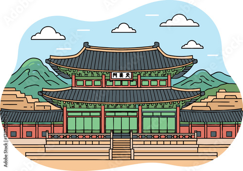 Gyeongbokgung Palace in Seoul, South Korea