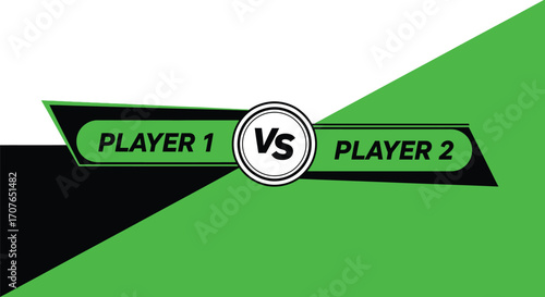 Dynamic versus graphic with player labels for competition or challenge