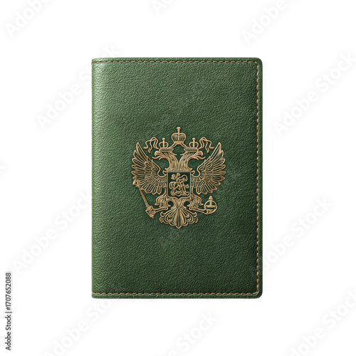 Russian Federation Passport - Green Cover with Coat of Arms