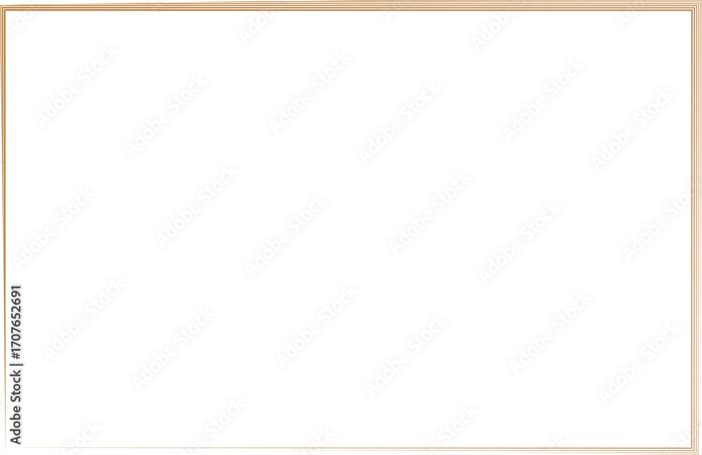 Obraz premium Subtle Gold Multiline Rectangle Frame. 26