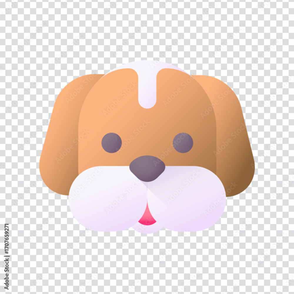 Fototapeta premium Dog Icon Design Variation 2
