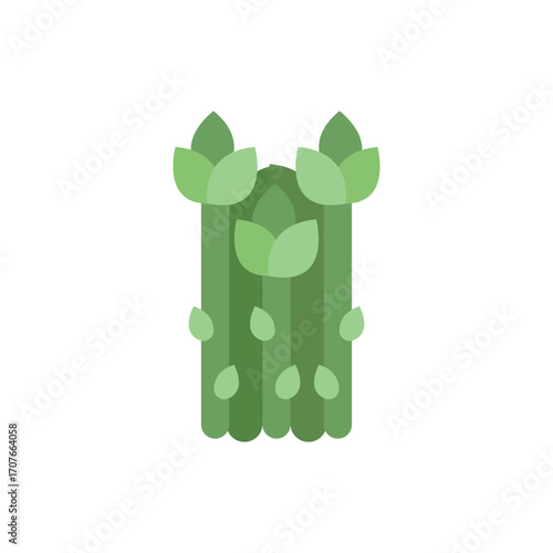 Asparagus icon in color for fresh food, cooking, and grocery projects.