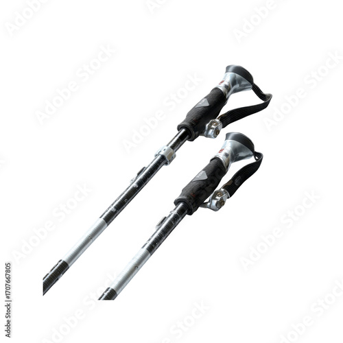Pair of Adjustable Trekking Poles for Hiking and Outdoor Adventures