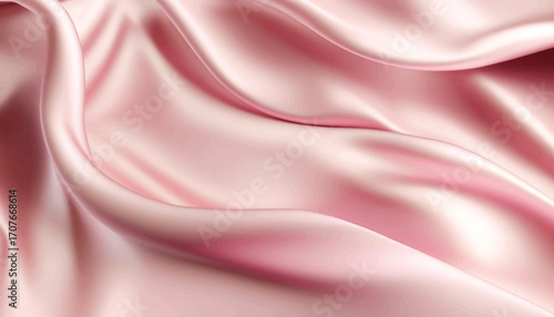 Light pink dropped elegant silk fabric background. Textile texture. Vector illustration	