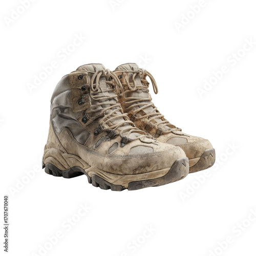 Worn Hiking Boots, Mud, Travel, Adventure, Exploration