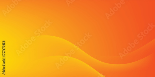 Abstract Blurry Orange Yellow Wave Background Design, Fresh Orange Yellow Stylish Background Template Vector. eps 10
