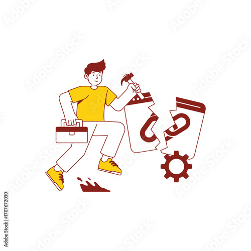 Fix Broken Link Illustration