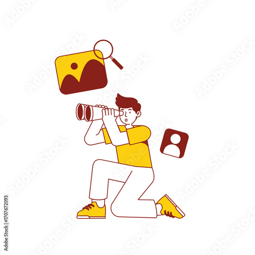 Search Images Illustration