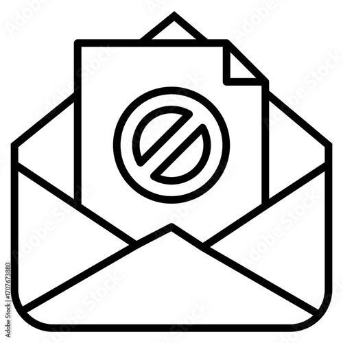 Spam line icon