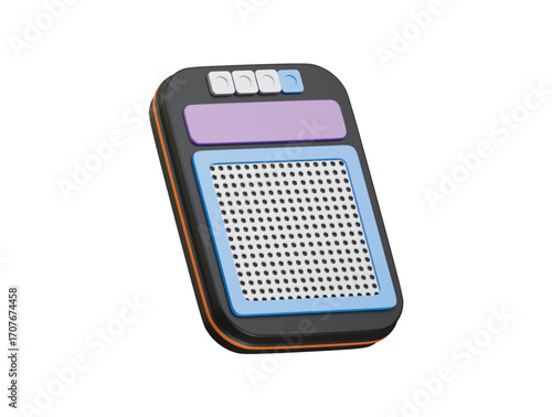 tape recorder icon 3d illustration render