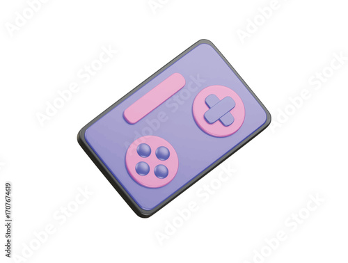 mobile game icon 3d illustration render