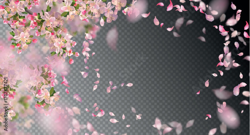 abstract background with flowers