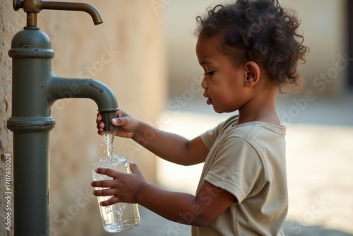 Child Filling Water
