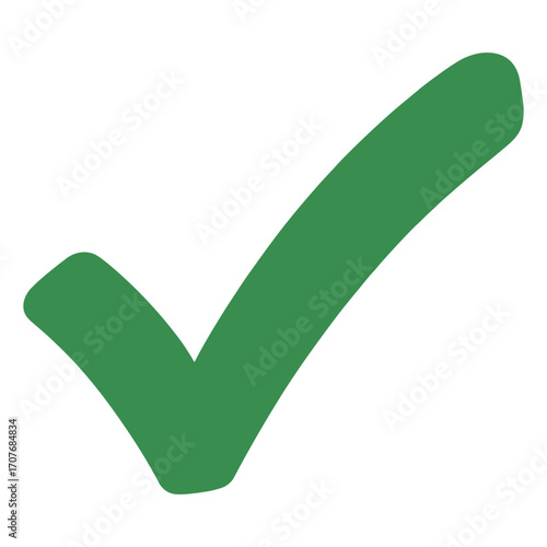 Vector art of green check mark