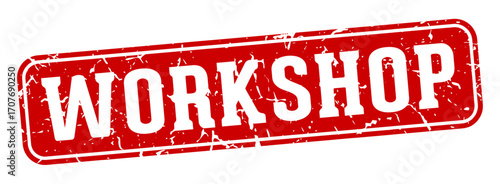 workshop rectangular sign. workshop stamp