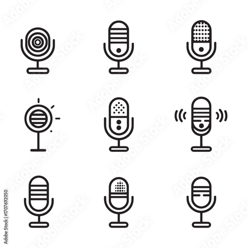 Voice recognition line art transforms digital communication