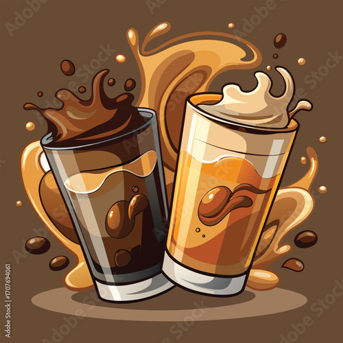  coffee cup. coffee. Hand-drawn steaming coffee cup illustration with detailed line art. Vector retro hand drawn illustration. Vector icon cup of coffee. coffee cup logo template. coffee concept.