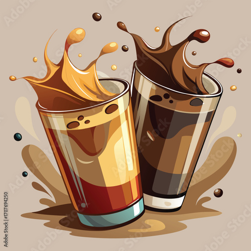 coffee cup. coffee. Hand-drawn steaming coffee cup illustration with detailed line art. Vector retro hand drawn illustration. Vector icon cup of coffee. coffee cup logo template. coffee concept. 