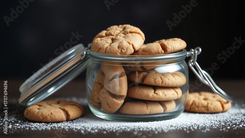 Bakery Delight: Cookies in Glass Jar