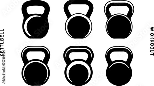 Gym Beast Mode Fitness Icons Set