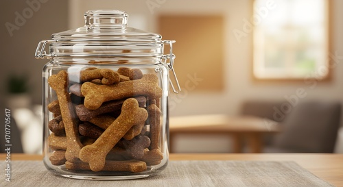 Wallpaper Mural Dog biscuits in glass jar Torontodigital.ca