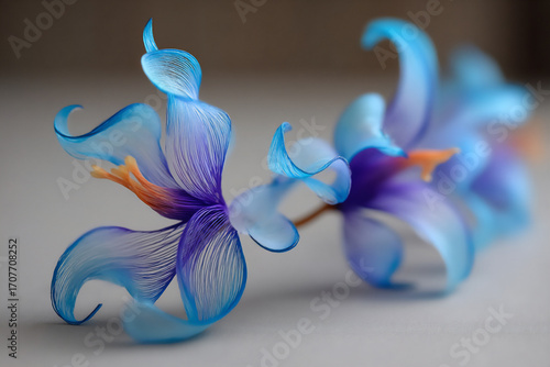 watercolor classical music abstract blue purple.