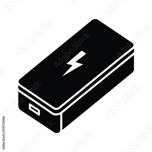 smart power bank icon vector