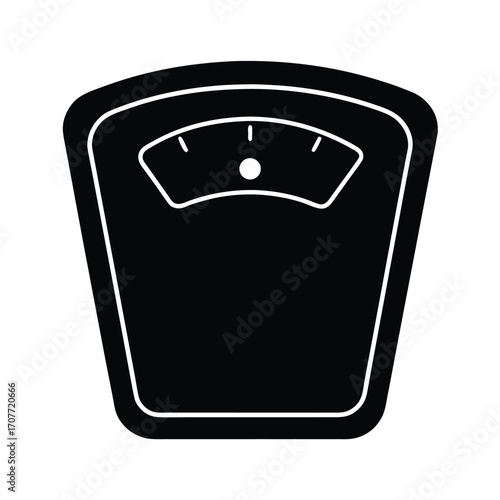 smart scale icon flat design