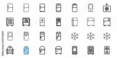 Set of 30 futuristic snack icons for nutrient cubes in various styles on a clean background, viewed from a straightforward perspective