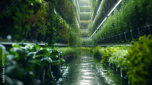 Innovative hydroponic farm utilizing automation technology for sustainable crop production