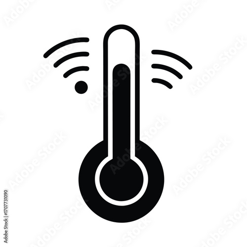 Connected Thermometer Icon