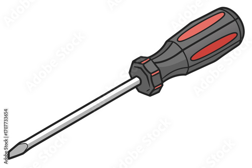Flathead Screwdriver Tool Illustration 1.