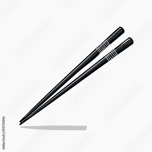 A single, sharp metal ballpoint pen is a shiny black writing instrument used for business office work