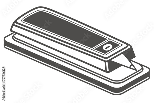 Modern Stapler with Pencil Icon.