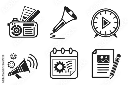 Set of Business and Marketing Icons.
