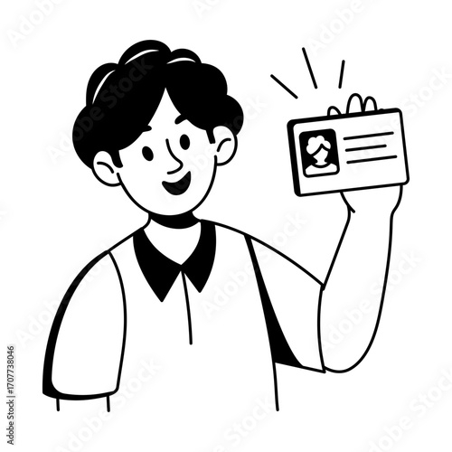 A hand drawn style icon showing sportsplayer
