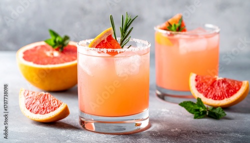 Paloma Tequila Cocktail with Grapefruit and Soda