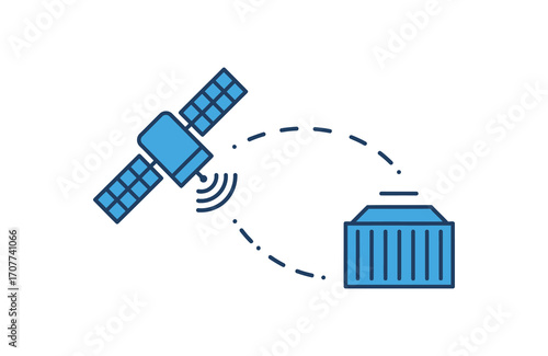 Satellite communication with shipping container global logistics and tracking system