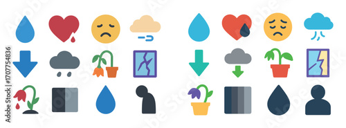 Sadness Icon Set