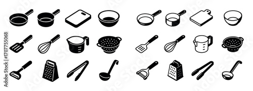 Kitchenware Icon Grid