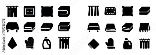 Household Textiles Icons