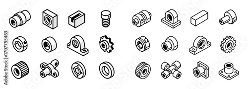 Mechanical Fittings Icons