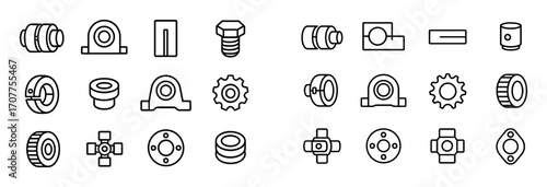 Mechanical Fittings Icons